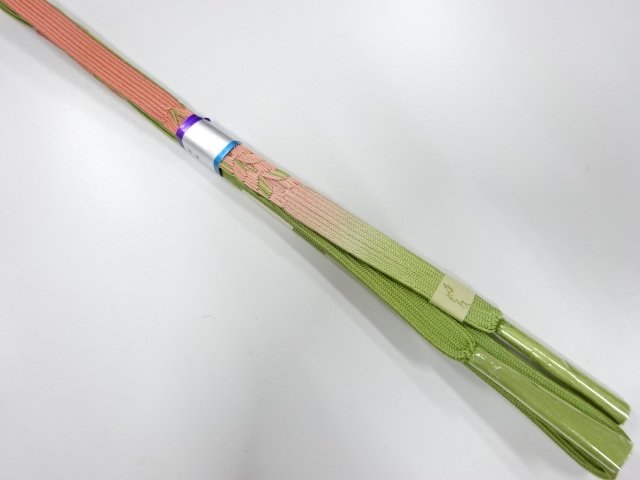 JAPANESE KIMONO / UNUSED KOREI HAND-TIED OBIJIME